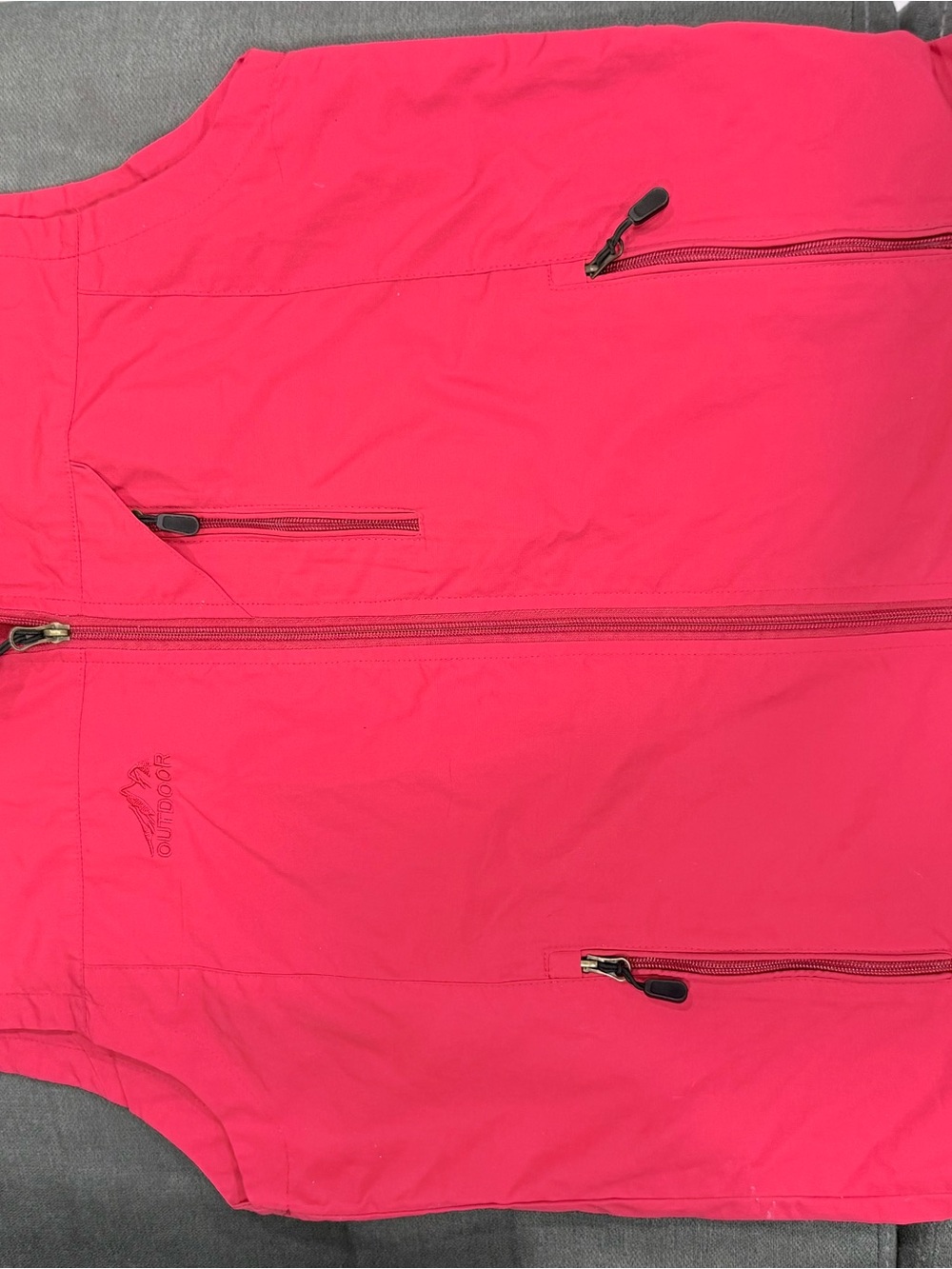Women's Red Outdoor Vest